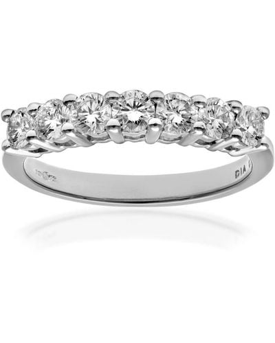 DIAMANT L'ÉTERNEL Eternity Ring, 18kt Witgoud Ij/i Ronde Briljant Gecertificeerde Diamanten Ring, 0,75 Ct Diamantgewicht