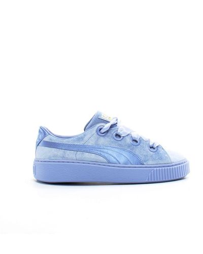 PUMA Platform Kiss Trainers Leather - Blue