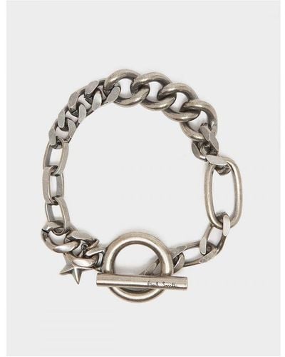Paul Smith Accessories Chunky Bracelet In Silver - Wit