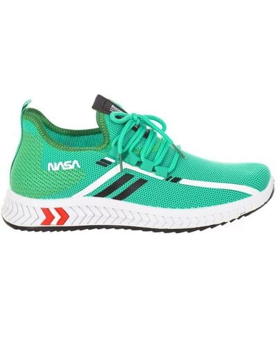 NASA High-Top Style Lace-Up Trainers Csk2037 - Green