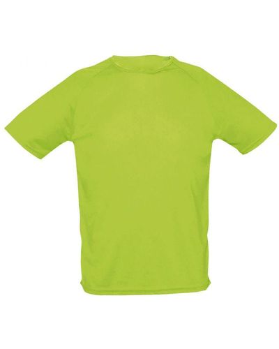 Sol's Sportief T-shirt Met Korte Mouwen Performance (neon Groen)