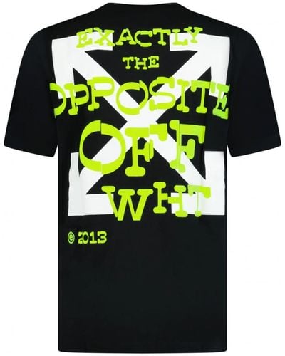 Off-White c/o Virgil Abloh Off- Opposite Arrows Printed T-Shirt - Green