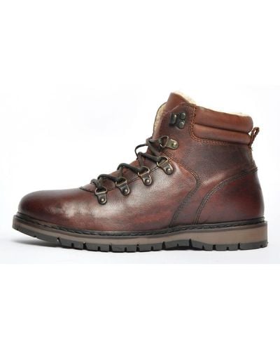 Red Tape Tillstone Leather - Brown