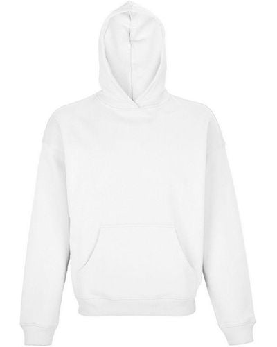 Sol's Adult Connor Organic Oversized Hoodie (wit)