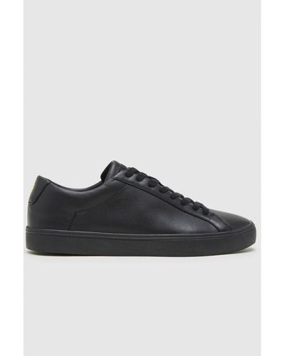 Farah 'Rigby' Casual Lace Up Trainers Rubber - Black