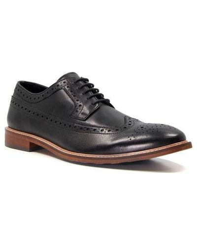 Dune Superior2 Perforated Leather Lace-Up Brogues - White