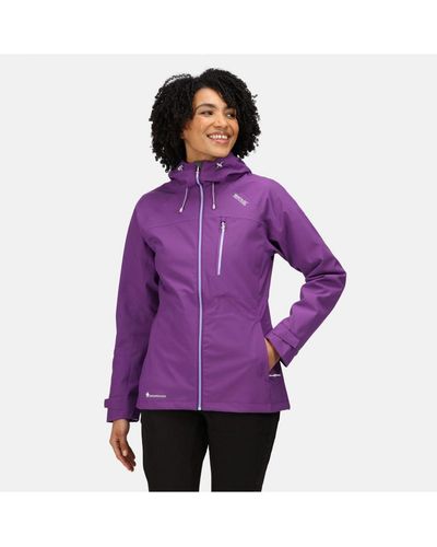 Regatta Ladies Britedale Waterproof Jacket (Plum Jam) - Purple
