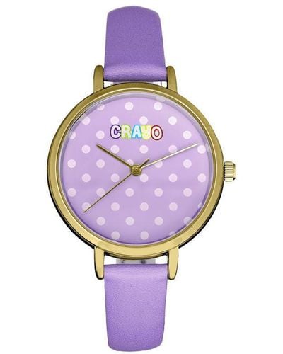 Crayo Dot Strap Watch - Purple
