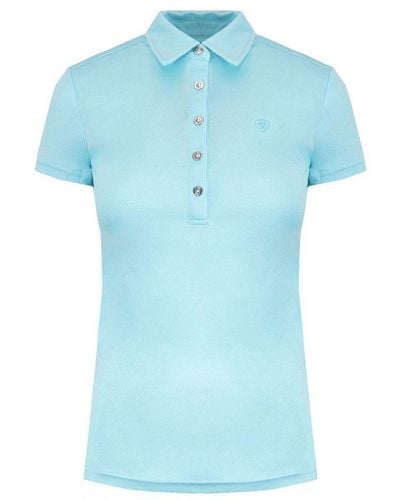 Ariat Talent Light Polo Shirt Spandex - Blue