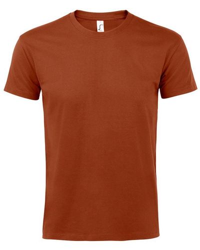 Sol's Imperial Heavyweight Short Sleeve T-Shirt (Terracotta) - Brown