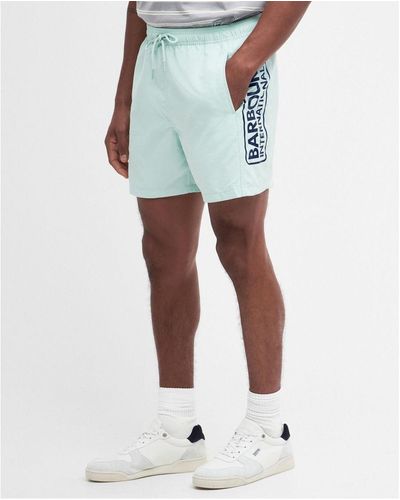 Barbour Logo Swimming Shorts - Blue