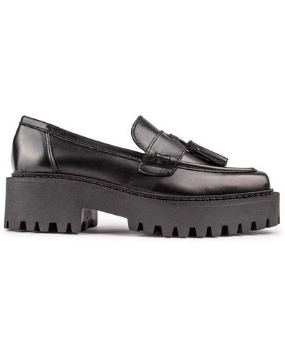 Sole Lenny Tassel Shoes Leather - Black