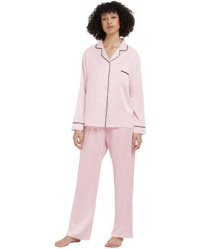 Bluebella 31598 Claudia Shirt And Pyjama Set - Pink