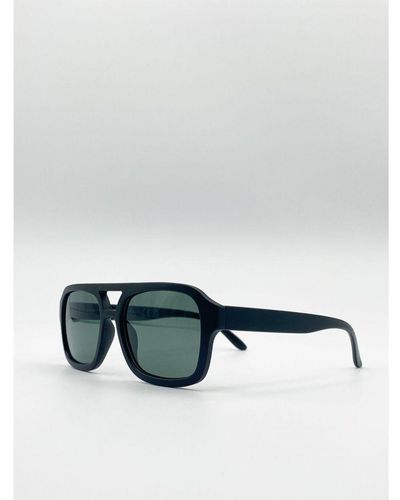 SVNX 70'S Navigator Sunglasses - White