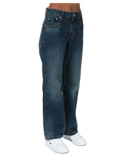 ONLY Dad Life Regular Straight Fit Jeans Voor , Denim - Blauw