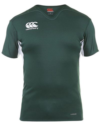 Canterbury Vapodri Challenge Moisture Wicking Rugby Jersey Top - Green