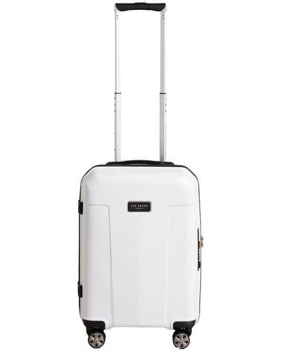 Ted Baker Travl White Small Trolley Suitcase