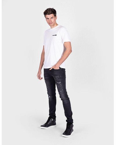 Les Hommes T-shirt Urzn Mannen Wit