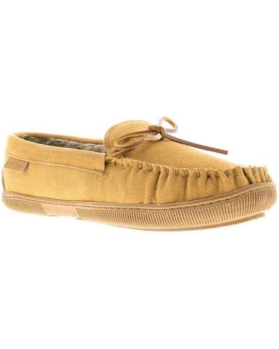 Hush Puppies Ace Leather Full Slippers - Natural