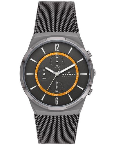 Skagen Melbye Chronograph Grey Watch Skw6804 Stainless Steel