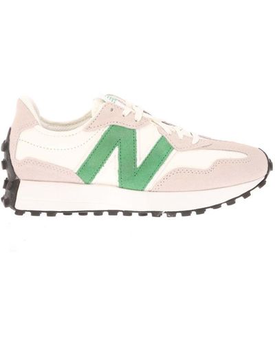 New Balance 's 327 Trainers In White Green - Groen