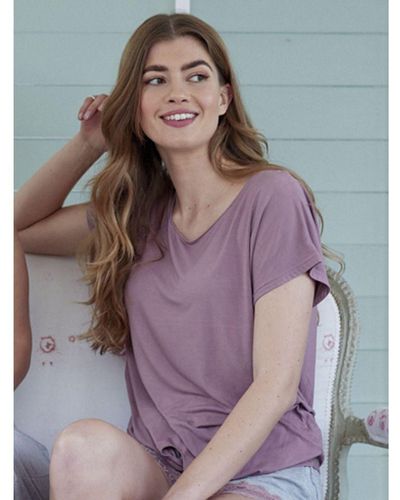Pretty Polly Casual Comfort T-Shirt - Purple