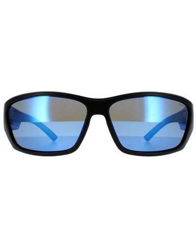 Bollé Wrap Matte And Mirror Sunglasses - Blue