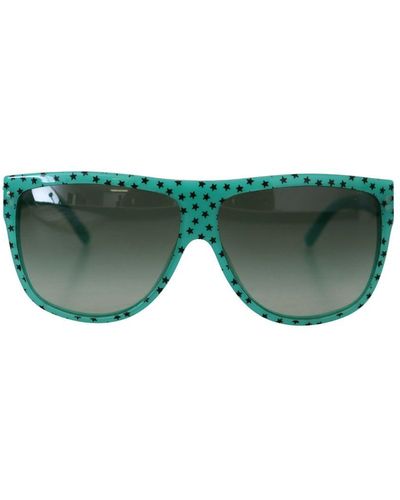 Dolce & Gabbana Square Shades Sunglasses With Stars Pattern - Green