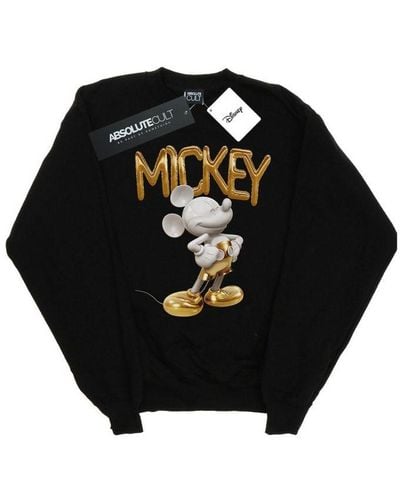 Disney Mickey Mouse Gold Statue Sweatshirt - Black