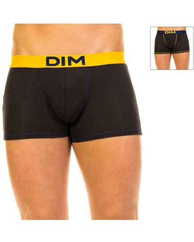 DIM Pack-2 Boxers Mix And Colours Of Breathable Fabric D005D - Black