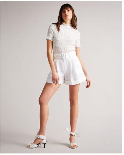 Ted Baker Tora Fitted Top - White
