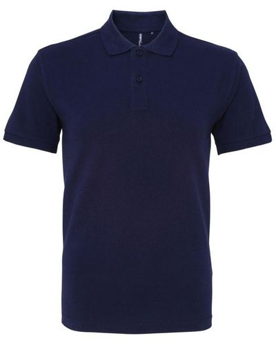 Asquith & Fox Organic Classic Fit Polo Shirt () - Blue