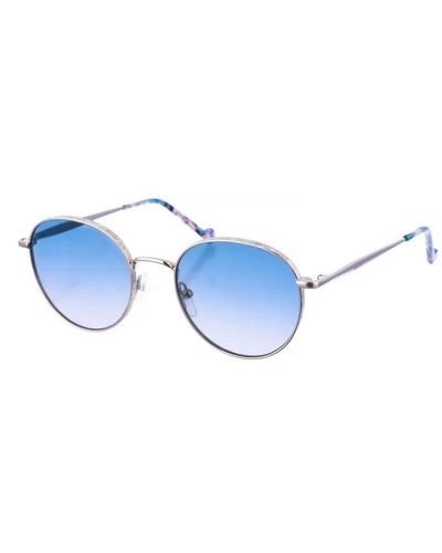 Liu Jo Oval Shaped Metal Sunglasses Lj133S - Blue