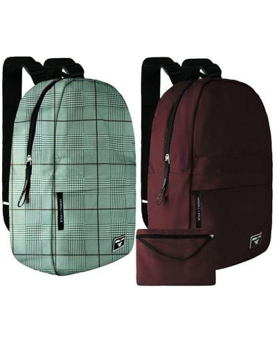 Kendall + Kylie 2-Pack Washable/Burgundy Backpack - Green