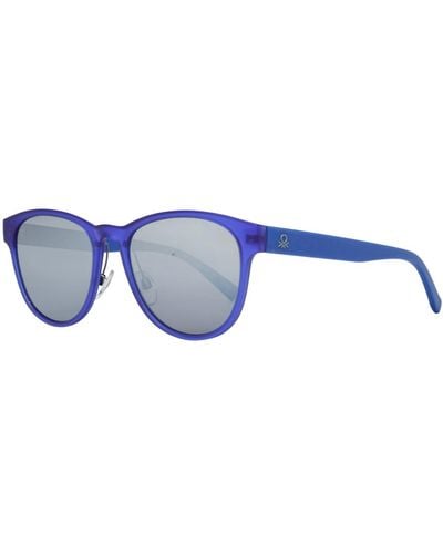 Benetton Oval Mirrored Be5011 - Blue