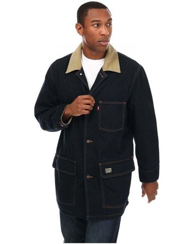 Levi s Cypress Chore Coat in Black for Men Lyst UK