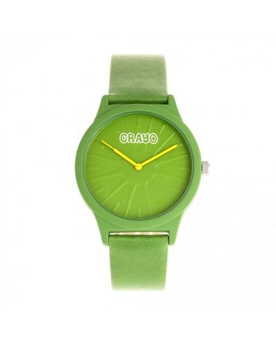 Crayo Splat Unisex Horloge - Groen