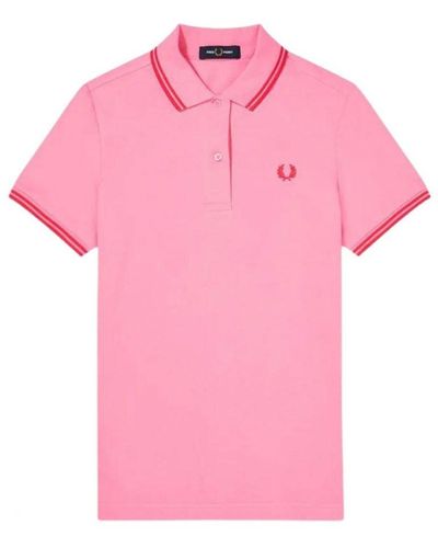 Fred Perry Twin Tipped G3600 D14 Pink Polo Shirt Cotton