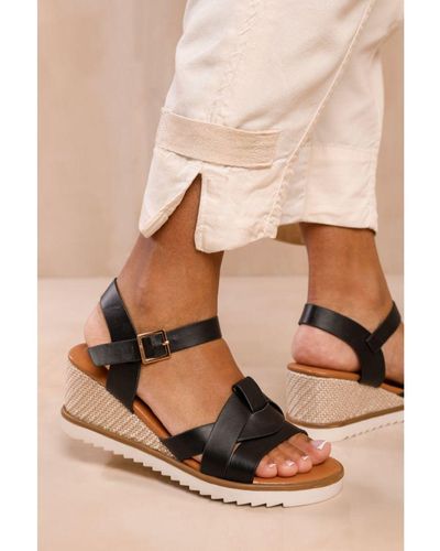Where's That From Wheres 'Sydney' Wedge Shoes - Natural