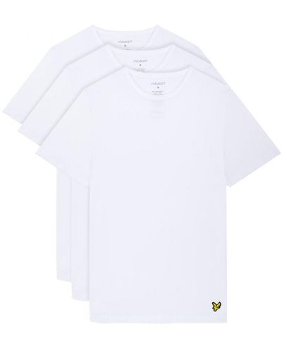 Lyle & Scott Maxwell 3 Pack T-shirt - White