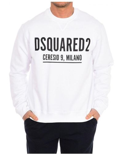 DSquared² Sweatshirt Met Lange Mouwen En Ronde Hals S71gu0448-s25042 - Wit