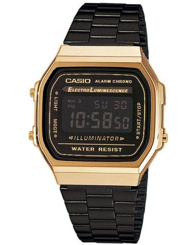 G-Shock Retro Watch A168Wegb-1Bef Stainless Steel (Archived) - Black