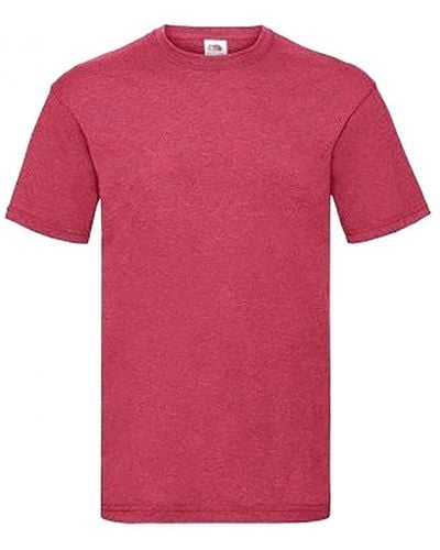 Fruit Of The Loom Valueweight Short Sleeve T-Shirt - Pink