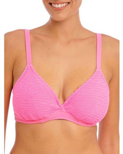 Freya Ibiza Waves Plunge Bikini Top Polyamide - Pink