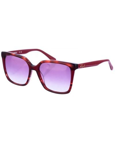 Karl Lagerfeld Square Shaped Acetate Sunglasses Kl6014S - Purple