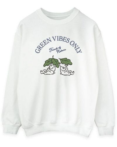 Disney Ladies Chip ´N Dale Vibes Only Sweatshirt () - White