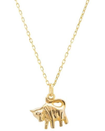 LÁTELITA London Zodiac Star Sign Necklace Taurus Sterling - Metallic
