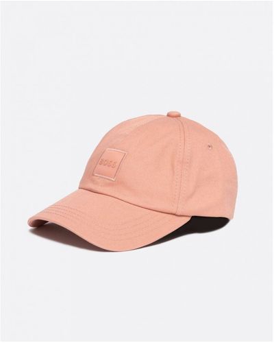 BOSS Boss Derrel Cotton-Twill Cap With Tonal Logo Patch - Pink