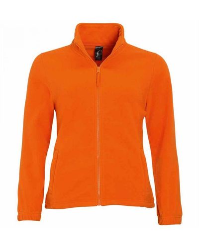 Sol's Ladies North Full Zip Fleece Jacket () - Orange