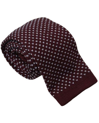 Lanvin Dotted Classic Necktie - Red